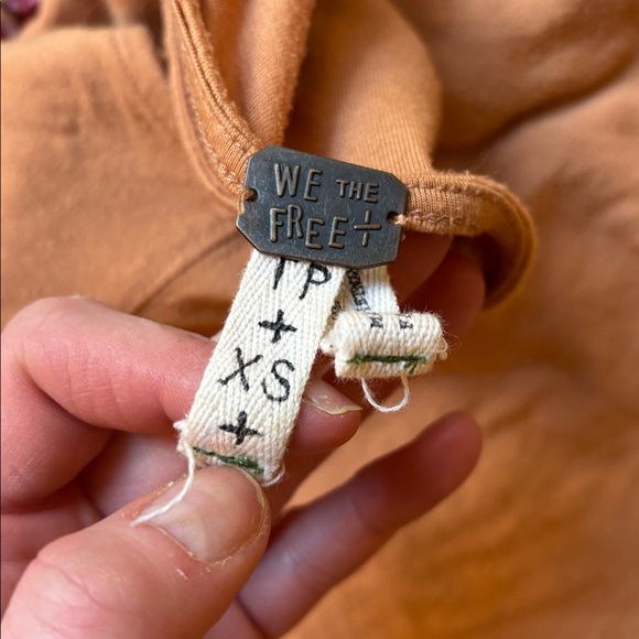 FP Birds of Paradise Bell Sleeve Elegant Tan Off-Shoulder Top - Picture 6 of 6